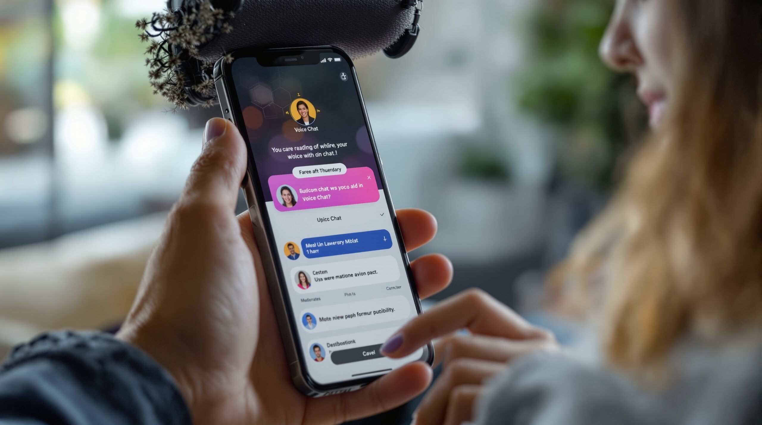 Голосовой чат на смартфоне для общения на сайте