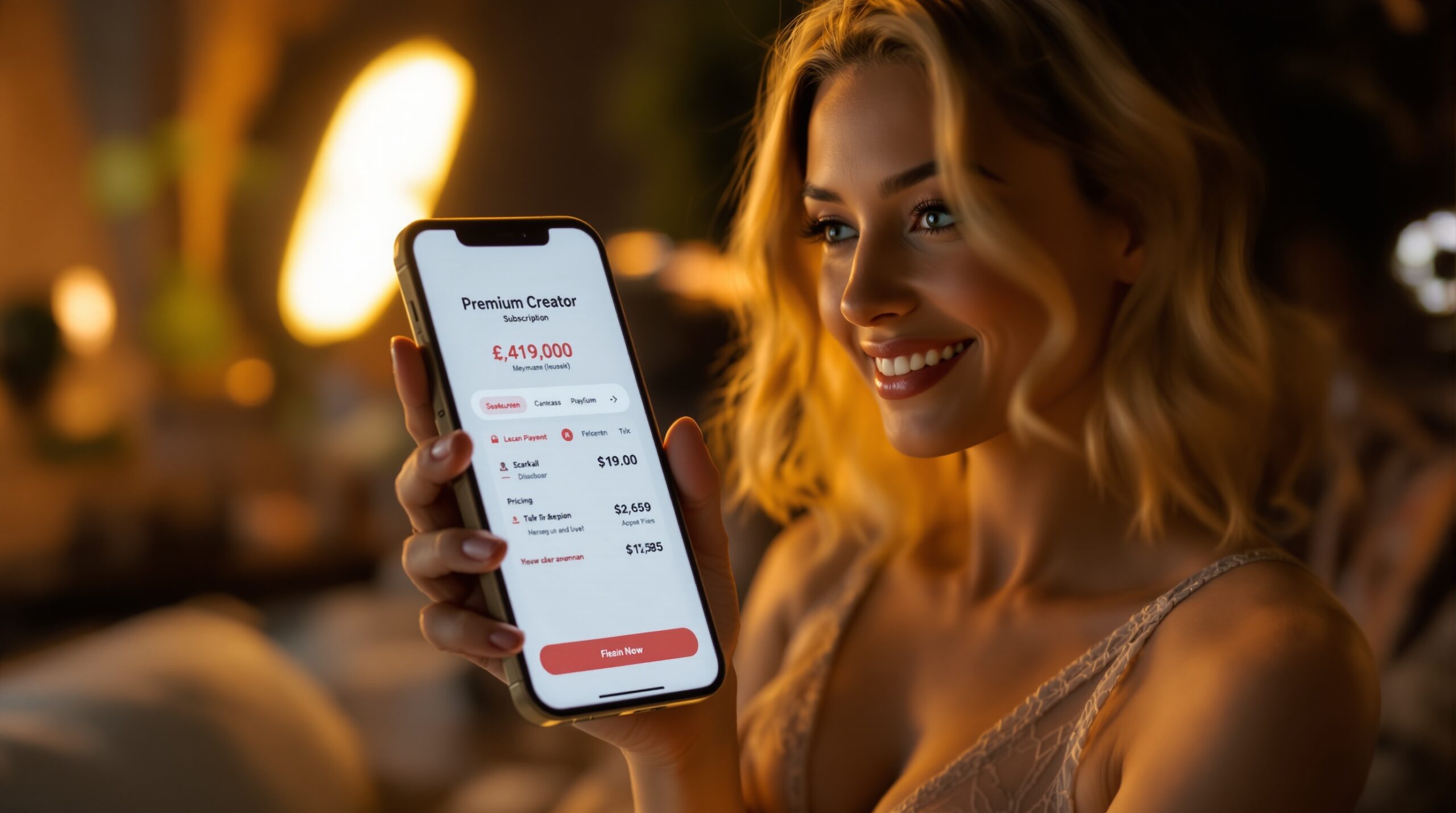 Online payment screen for community platform pricing